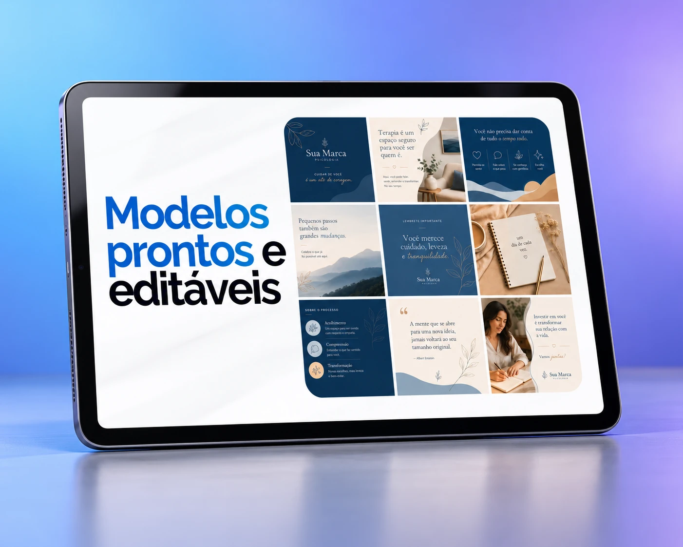 Modelos prontos e editáveis para aplicação imediata